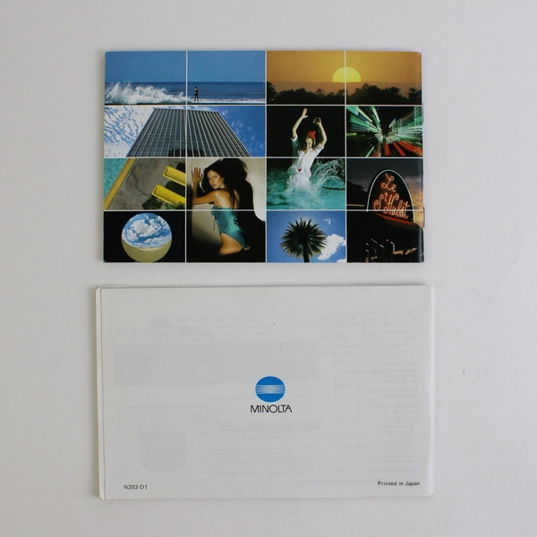 Minolta XG-M Owners Manual, Warranty, & Guide to the Minolta SLR S