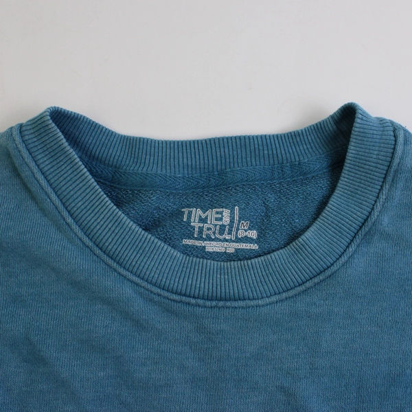 Time And Tru Solid Blue Color Knit Long Sleeve Top/Sweater Women's Size M (8-10)