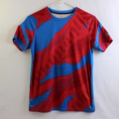 Athletic Works Red/Blue Short Sleeves Activewear Top Youth XL (14-16)