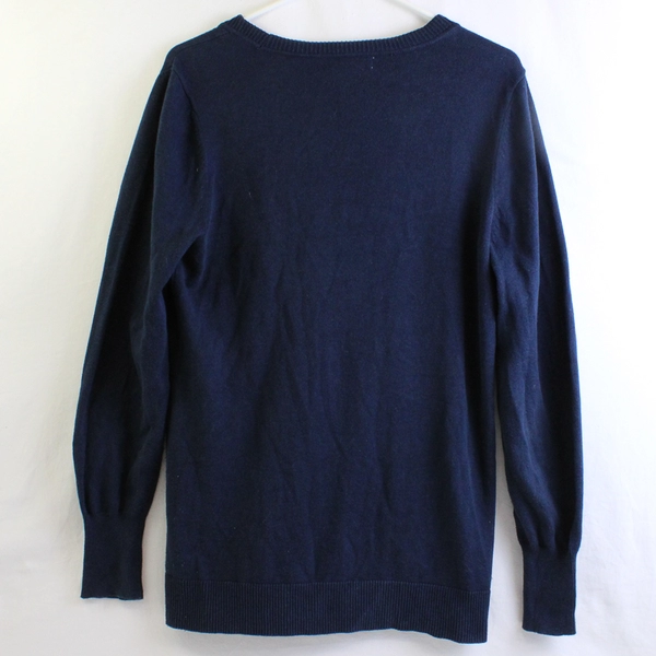 Liz Claiborne Navy Blue Button Up Long Sleeve Cardigan Women's Size M