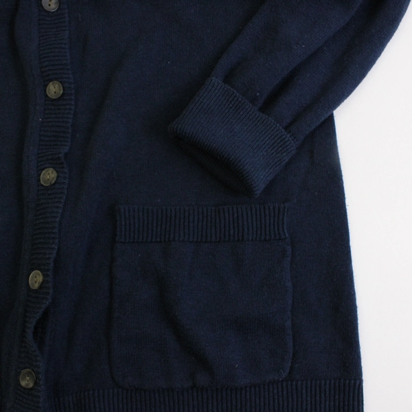 Liz Claiborne Navy Blue Button Up Long Sleeve Cardigan Women's Size M