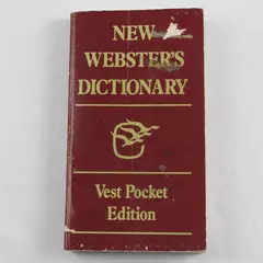 New Websters Dictionary Vest Pocket Edition 1977