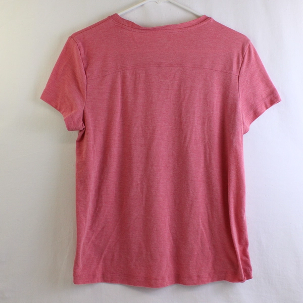 Avia Solid Pink Color Short Sleeve Shirt Activewear Women's Size M (8-10)