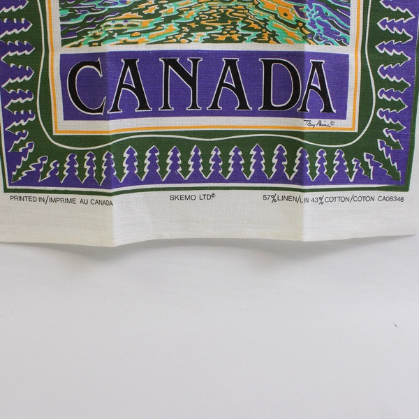 Skemo Ltd Canada Loon Bird Linen Cotton Souvenir Dish Hand Towel