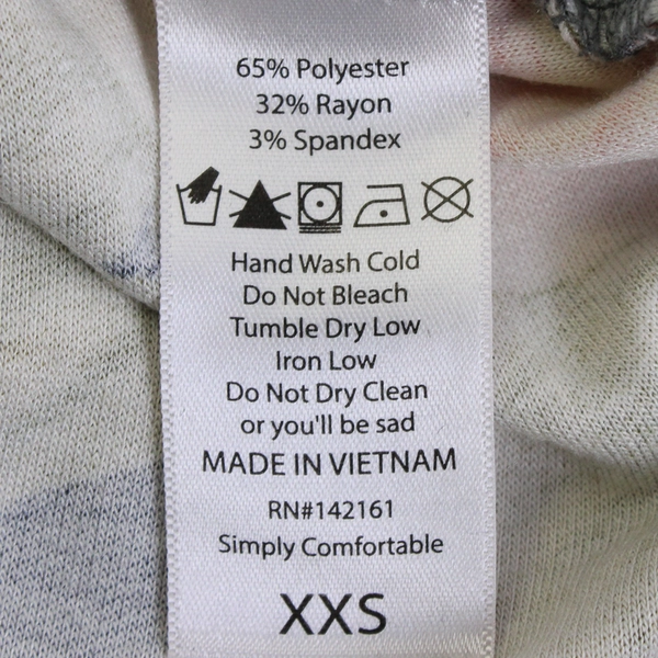 LuLaRoe Women's XXS Gray Floral Balloon Sleeve Blouse