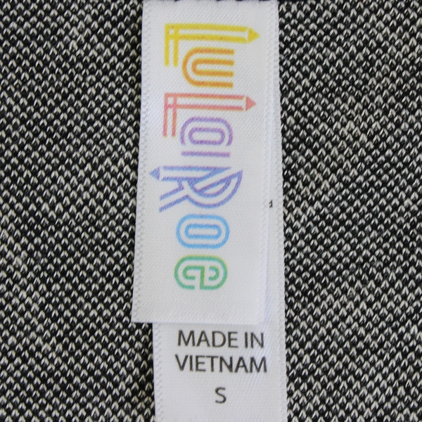 LuLaRoe Women's S Black and Tan Floral Short Sleeve Shirt