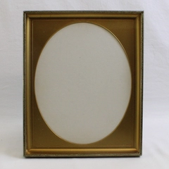 Vintage Gold-Tone Metal Desktop or Wall-Hanging Picture Frame 9" x 11"