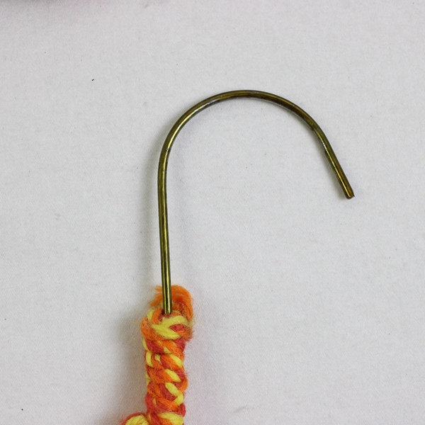 Lot of 5 Crochet Covered Wire Clothing Hangers