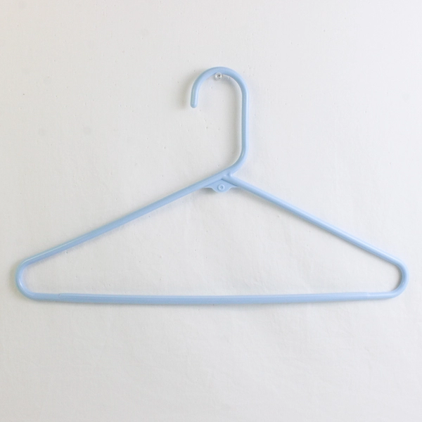 Lot of 10 Light Blue Plastic Tubular Hangers