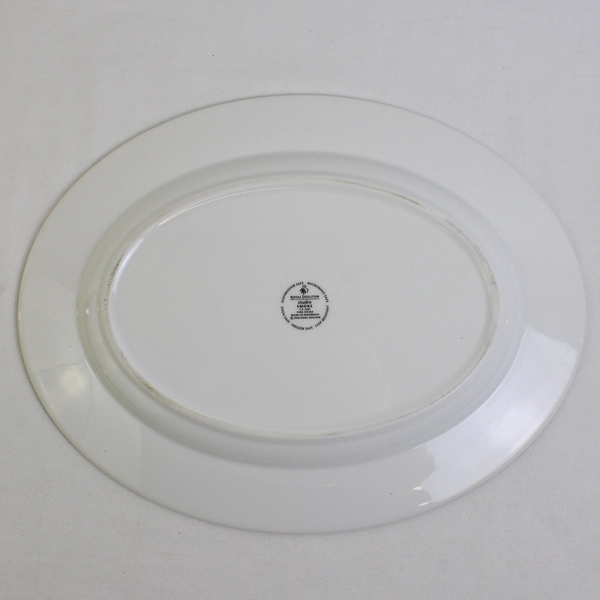 Royal Doulton Smoke Pattern Oval Serving Platter Ceramic 13" Long