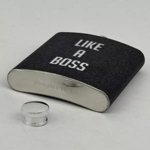 6 Ounce Stainless Steel Hip Flask Like A Boss