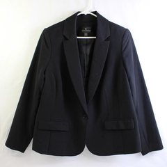 Worthington Solid Black Blazer Women's Size 18W