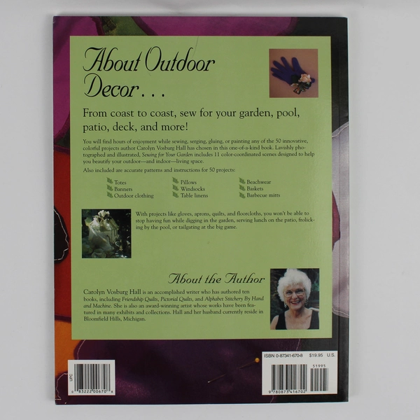 Sewing for Your Garden by Carolyn Vosburg Hall 1999 Paperback