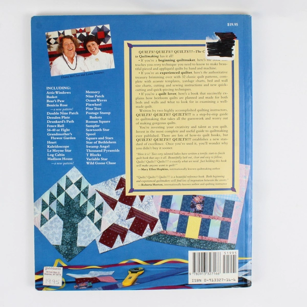Quilts! Quilts!! Quilts!!! by Diana McClun & Laura Nownes 1988 Paperback Signed