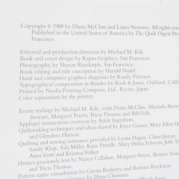 Quilts! Quilts!! Quilts!!! by Diana McClun & Laura Nownes 1988 Paperback Signed