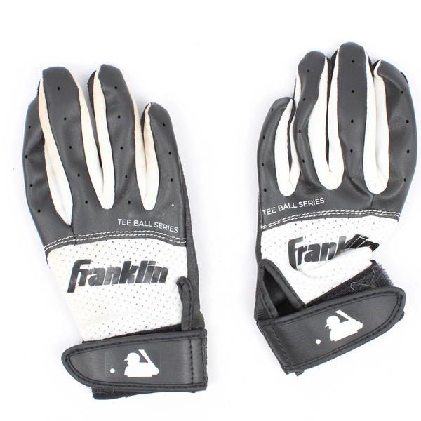 Franklin Sports Youth Tee Ball Flex Series Batting Gloves Black/White Youth