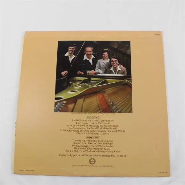 Ponder, Harp & Jennings Glory In The Cross LP Chapel Rec. Christian Gospel