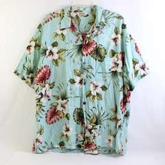 Paradise Bay Multicolor Short Sleeve Hawaiian/Aloha Button Up Shirt Mens 2XL