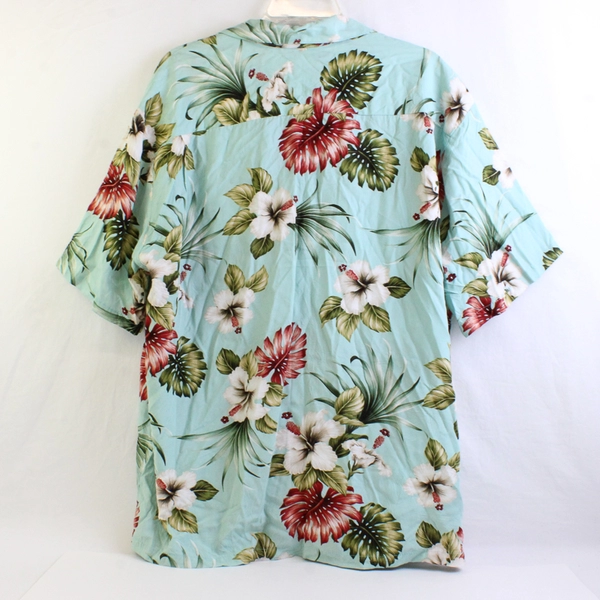 Paradise Bay Multicolor Short Sleeve Hawaiian/Aloha Button Up Shirt Mens 2XL