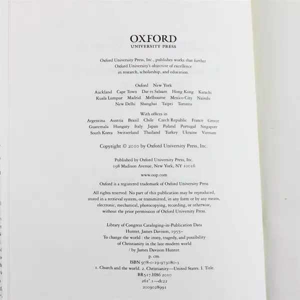 To Change the World: The Irony, Tragedy & Possibility of Christianity Book