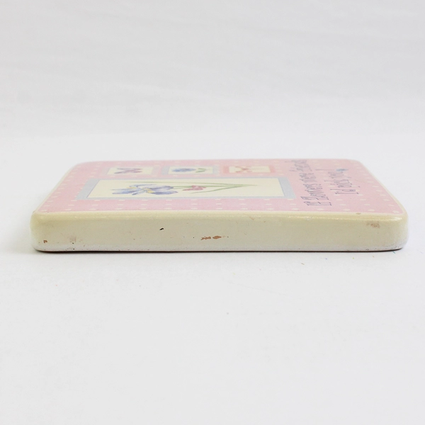 Unbranded "If You Were A Flower, I'd Pick You!" Decorative Ceramic Wall Tile