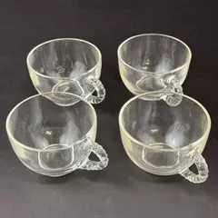 Set of 4 Vintage Federal Glass Homestead Snack Cups