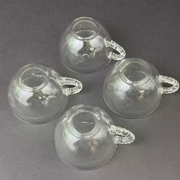 Set of 4 Vintage Federal Glass Homestead Snack Cups