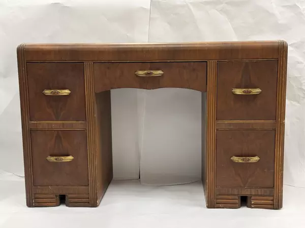 Vintage Art Deco Waterfall 46" Vanity 