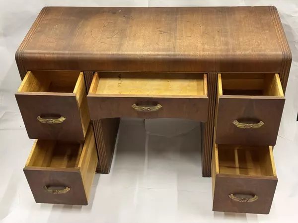 Vintage Art Deco Waterfall 46" Vanity 