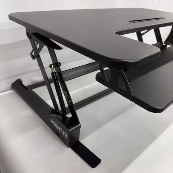Mount-It Wide Standing Desk Converter w/ Gas Spring Fully Assembled