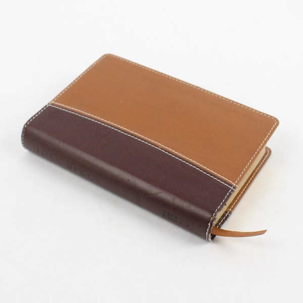 NIV Thinline Reference Bible Compact Zondervan Italian Duo-Tone Tan/Black 2006