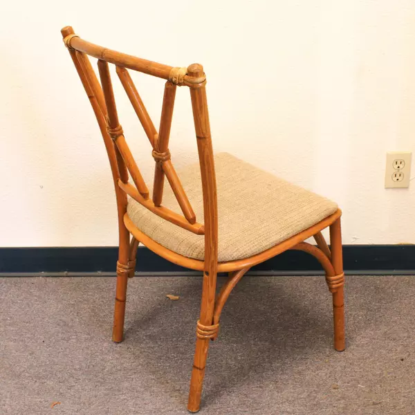 Heywood Wakefield Bamboo End Table and 2 Chairs Set Vintage Mid Century Modern