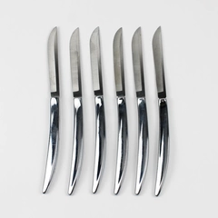 Vintage Set of 6 Carvel Hall 440 Stainless Steak Knives 9 Inches