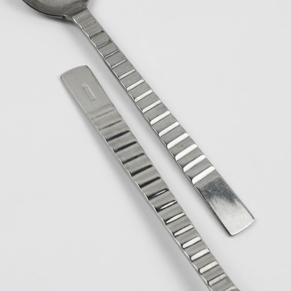 Lot Of 2 Libbey LYF5 (Stainless) Flatware Pierced Serving Spoons 8.5"