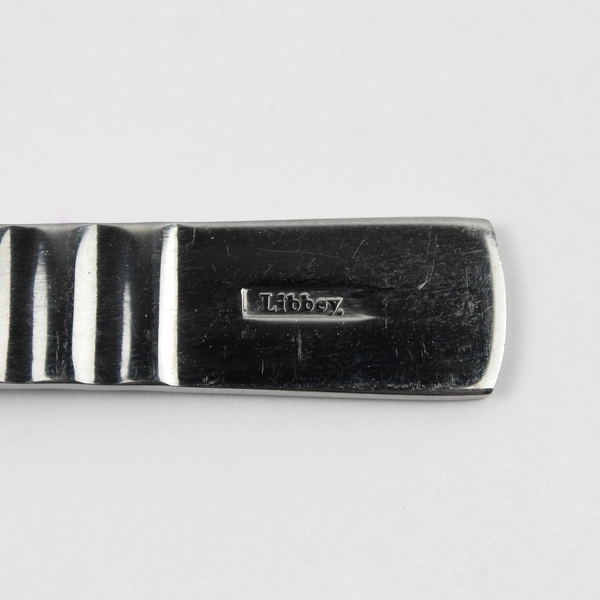 Lot Of 2 Libbey LYF5 (Stainless) Flatware Pierced Serving Spoons 8.5"