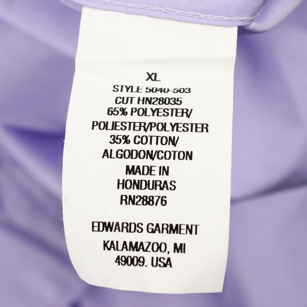 Edwards Women's XL Purple Button Up Shirt