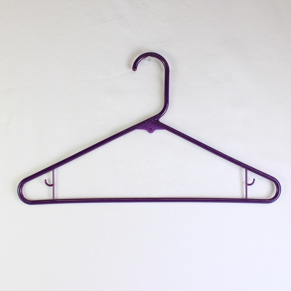 Lot of 10 Variety of Purple Tubular Clothing Hangers