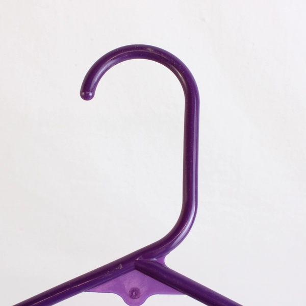 Lot of 10 Variety of Purple Tubular Clothing Hangers