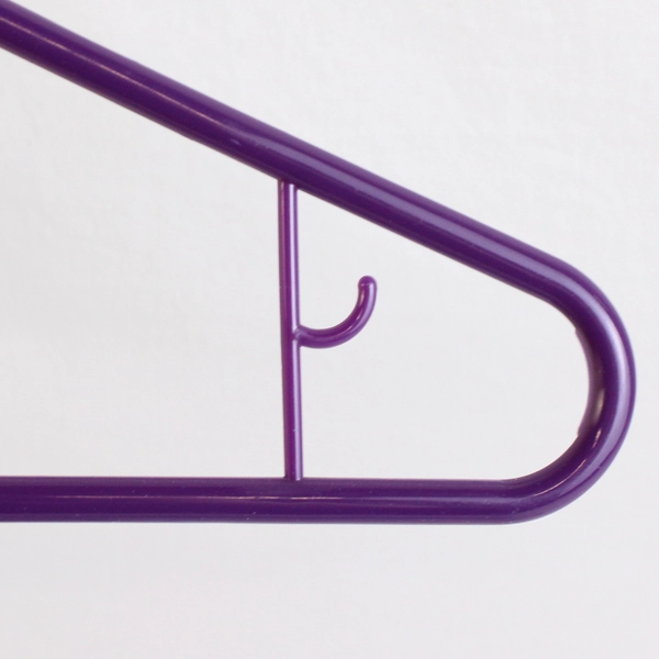Lot of 10 Variety of Purple Tubular Clothing Hangers