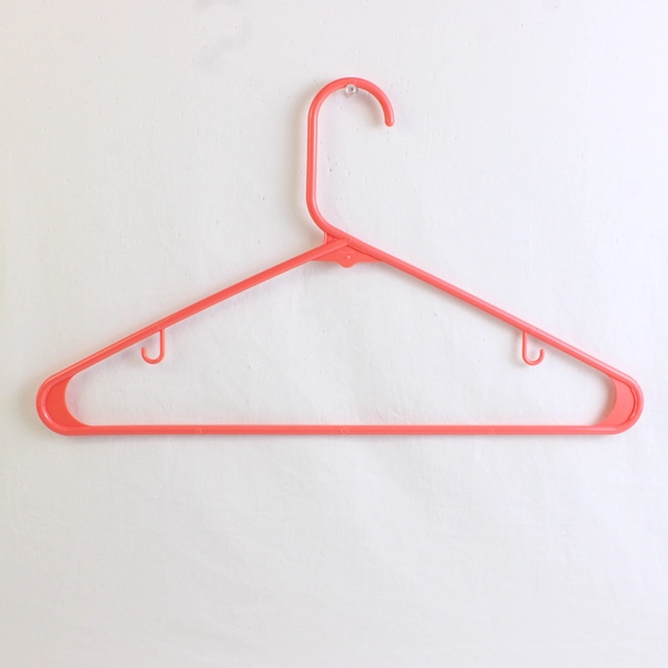 Lot of 10 Shades of Pink Tubular Clothing Hangers