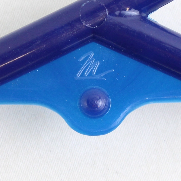 Lot of 10 Various Shades Blue Plastic Tubular Clothing Hangers