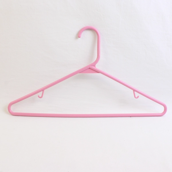 Lot of 10 Pink Hues Plastic Clothing Hangers