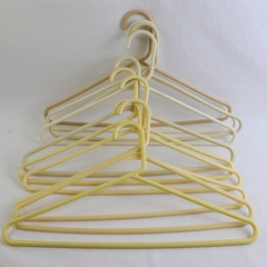 Lot of 10 Various Shades of Yellow Plastic Clothing Hangers