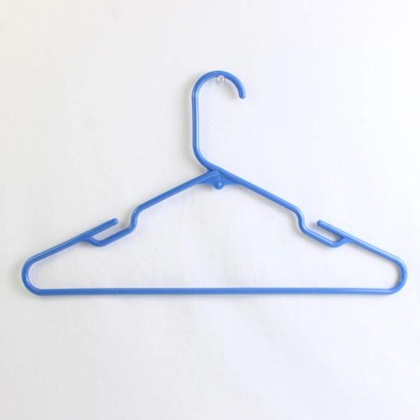 Lot of 10 Merrick Blue Notched Plastic Clothing Hangers