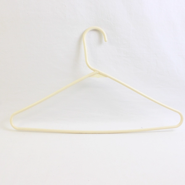 Lot of 10 Opaque Off White Clothing Hangers