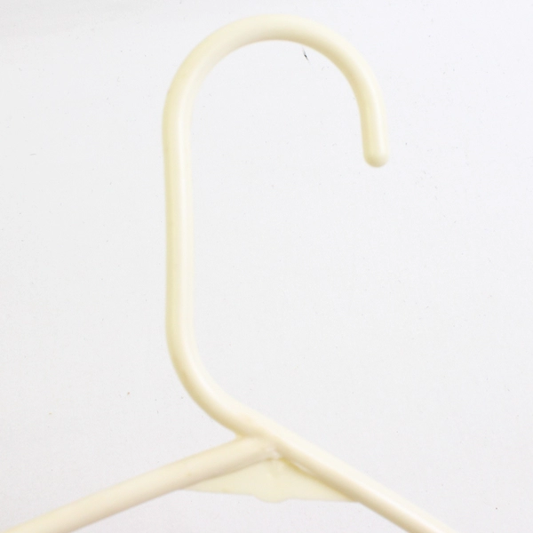 Lot of 10 Opaque Off White Clothing Hangers