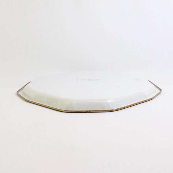 VTG Daher Decorated Ware Metal Serving Tray Rooster & Floral Design 13.5"x17.5"