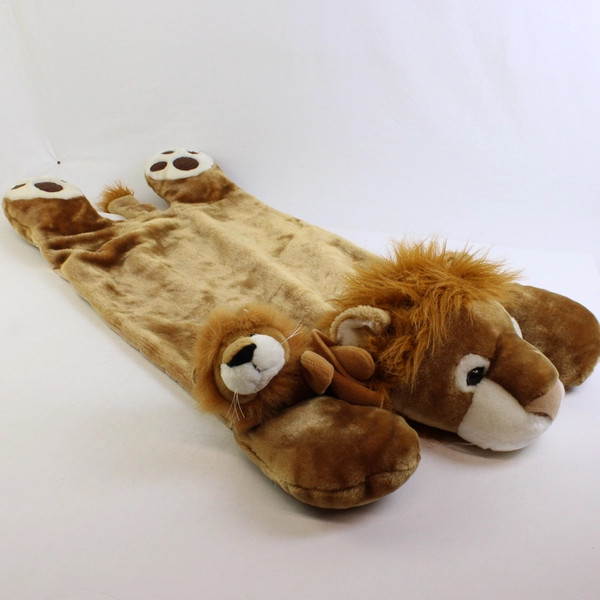 Oriental Trading Co Kids Stuffed Lion Pillow Cover Plush 17x36 Soft