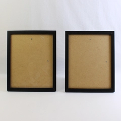 Set of 2 Modern Matte Black Desktop Photo Frames 8" x 10"