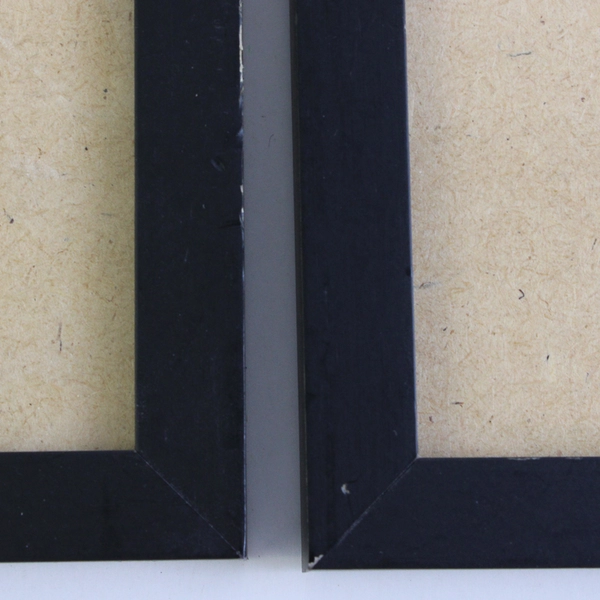 Set of 2 Modern Matte Black Desktop Photo Frames 8" x 10"